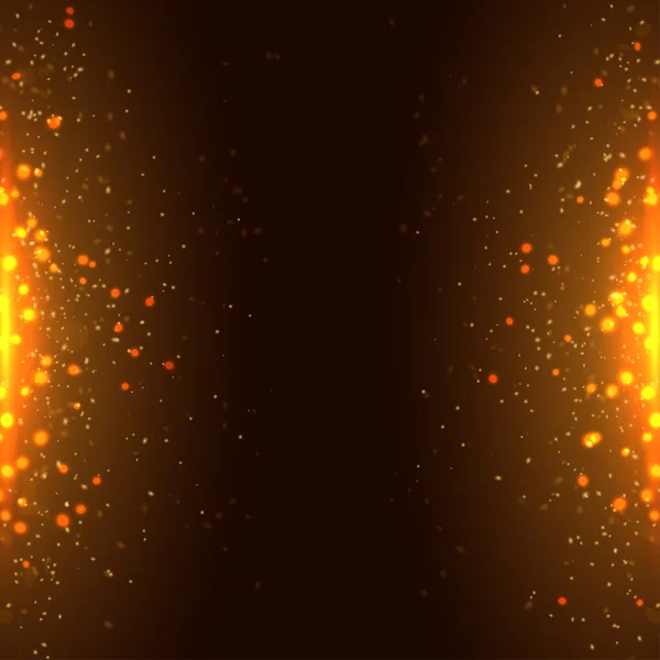 Étoiles scintillantes sur fond bokeh — Image vectorielle