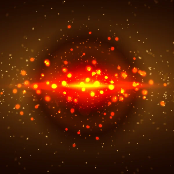 Bella galassia incandescente — Vettoriale Stock