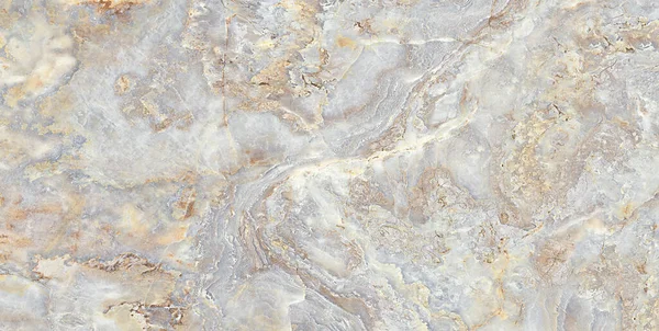 ポリッシュ仕上げ面白と天然大理石のテクスチャデザインのオニキス大理石 — ストック写真