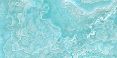 Soyut okyanus sanatı ve mavi boya, Aqua onyx mermer, Aqua tone onyx mermer (yüksek çözünürlüklü), iç dekorasyon için mermer, mermer desen arka plan, doğal mermer döşemeler. aqua onyx mermeri, onyx aqua arkaplanı