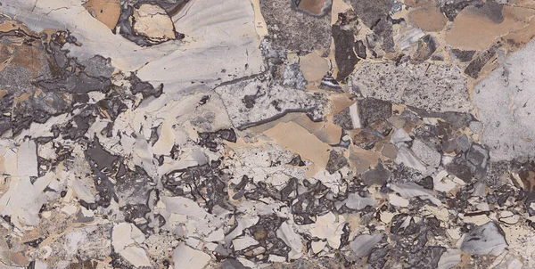 天然のトラバーチン石の質感の背景 大理石の背景 テラゾテクスチャ 磨かれたコンクリート床と壁のパターン 色面大理石や花崗岩の石 装飾のための材料 — ストック写真