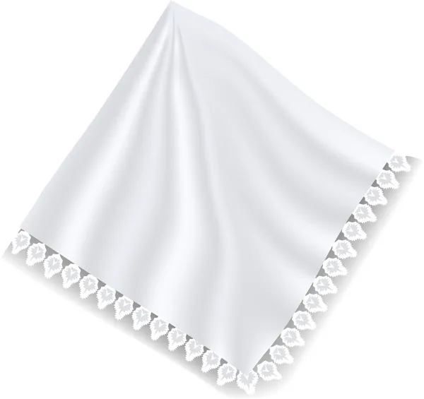 White napkin — Stock Vector