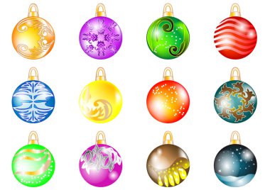 Noel baloları seti