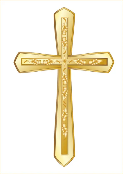 Christliches Kreuz — Stockvektor