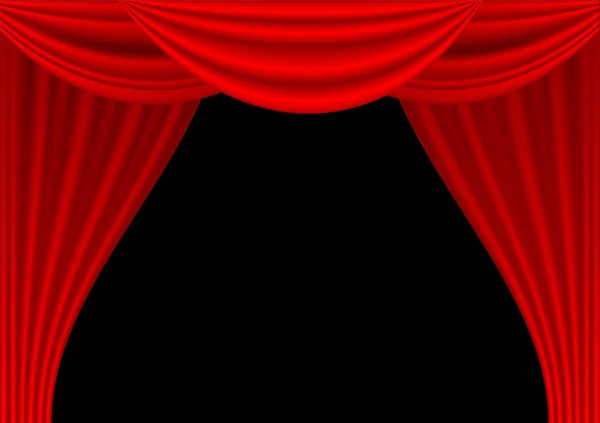 Theater draped curtain — Stock Vector