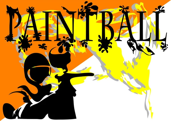 Paintball. abstract background — Stock Vector