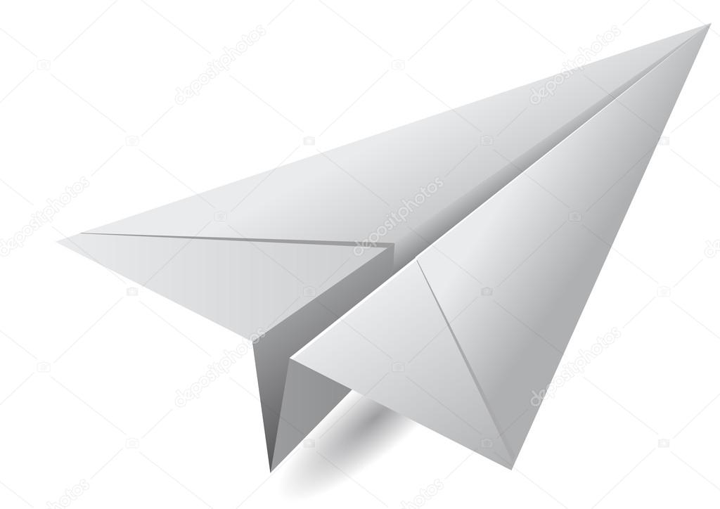 white paper airplane