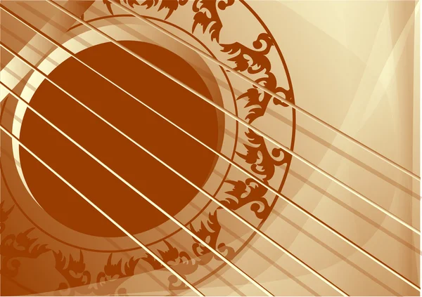 Background con chitarra — Vettoriale Stock