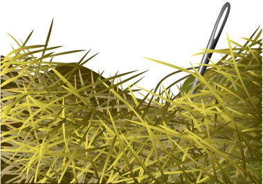 needle in a haystack clipart