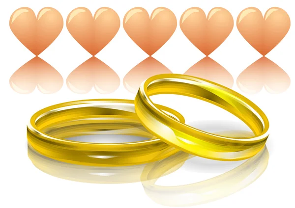 結婚指輪 — ストックベクタ