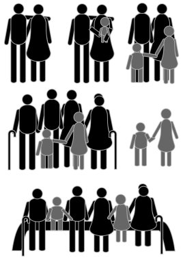 mutlu aile simgesi