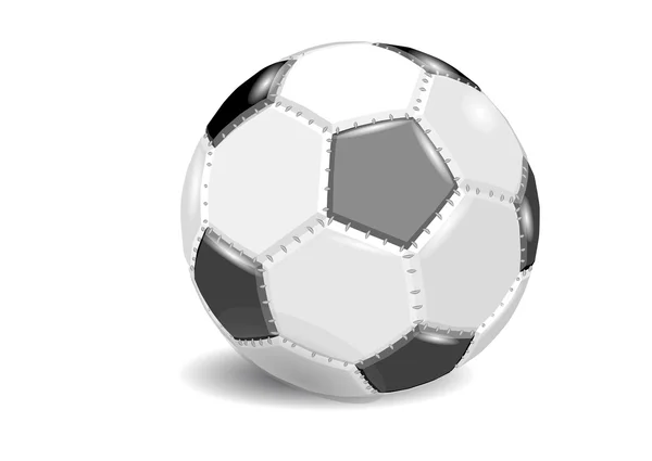 Futebol. bola de futebol, isolada no fundo branco — Vetor de Stock
