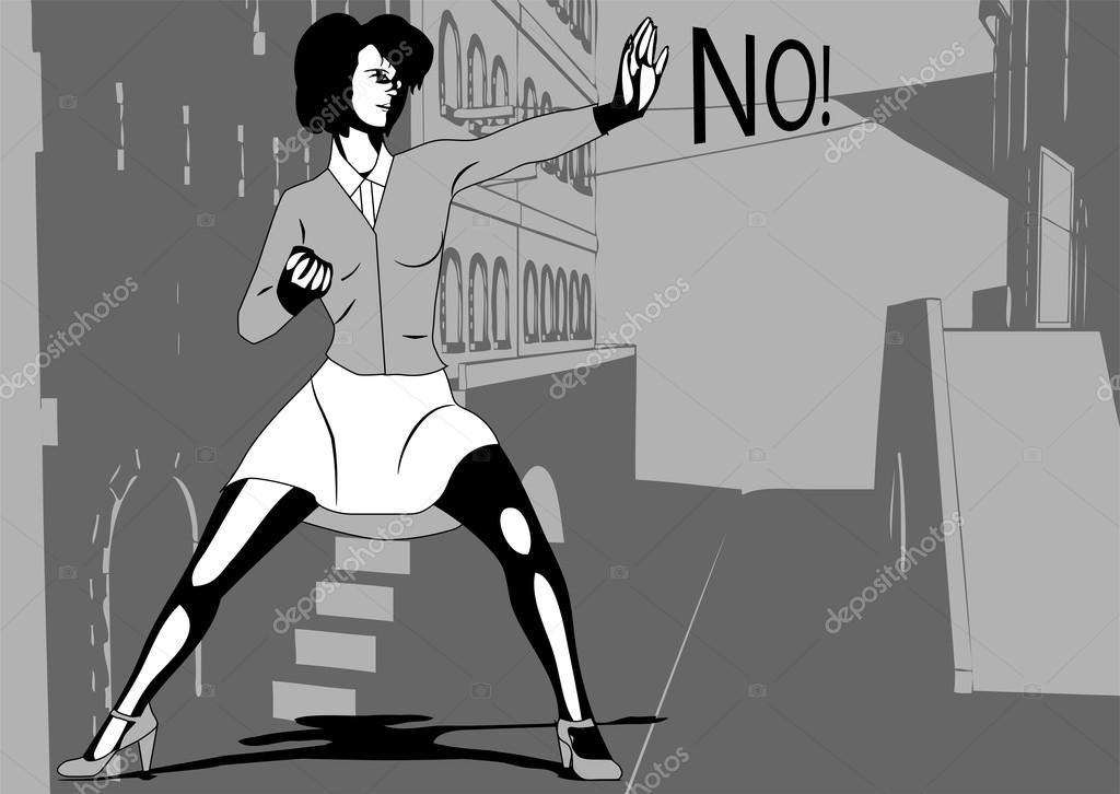 ᐈ Self Defense Cartoon Stock Pictures Royalty Free Woman Self Defense Vectors Download On Depositphotos