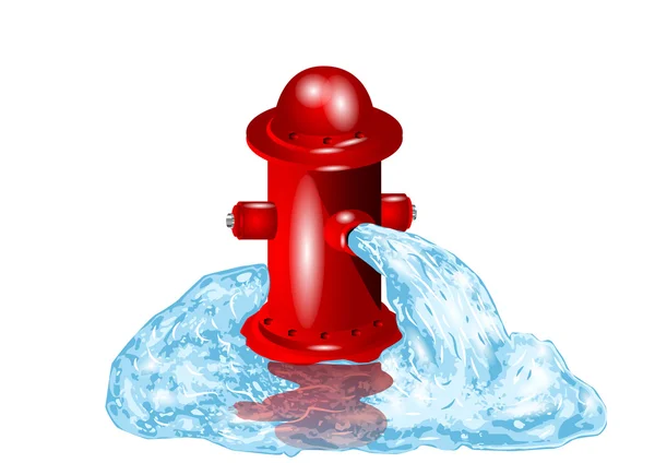 Otevření požární hydrant — Stockový vektor