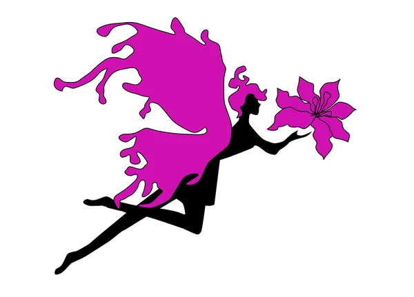 花の妖精 — ストックベクタ