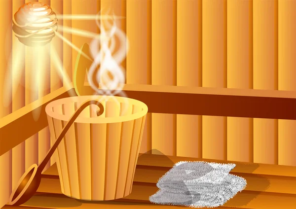 Sauna — Image vectorielle