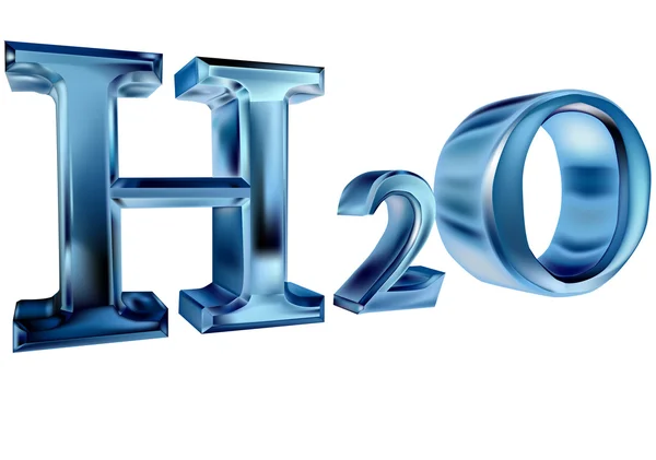 H2O. vann – stockvektor