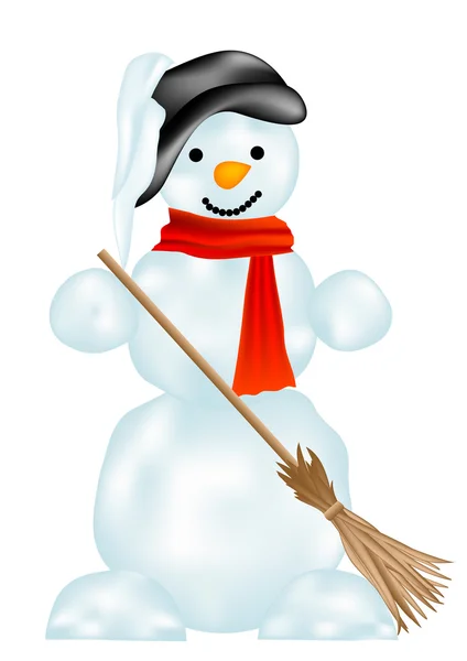 Bonhomme de neige — Image vectorielle