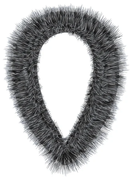 Fur collar — ストックベクタ