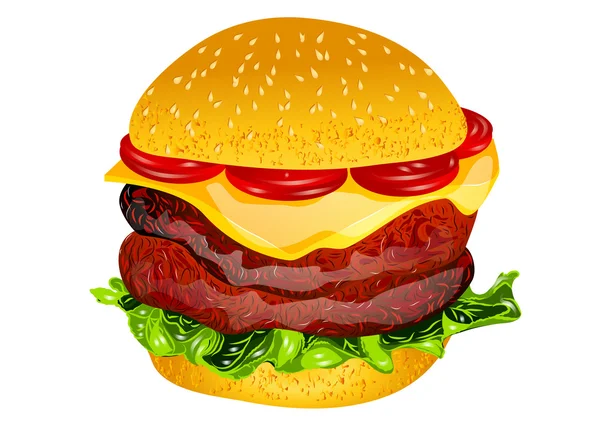 Hamburger — Stok Vektör