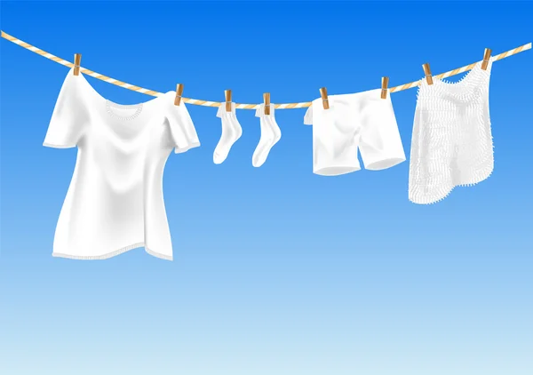 乾燥の衣服 — ストックベクタ