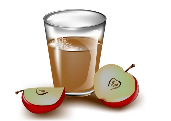 Sidra de manzana — Vector de stock