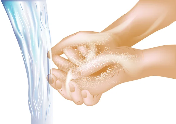 洗手运动 — 图库矢量图片