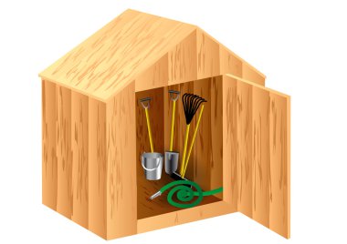 garden shed clipart