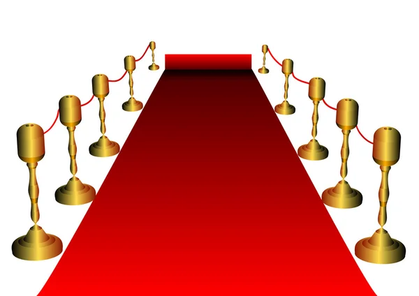 Alfombra roja — Vector de stock