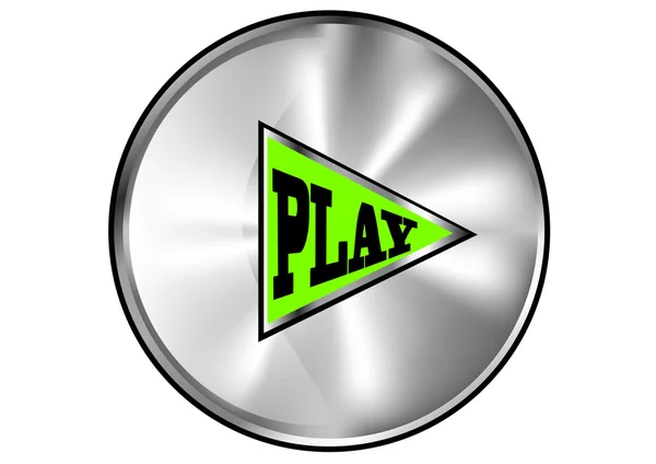 Play-Taste — Stockvektor