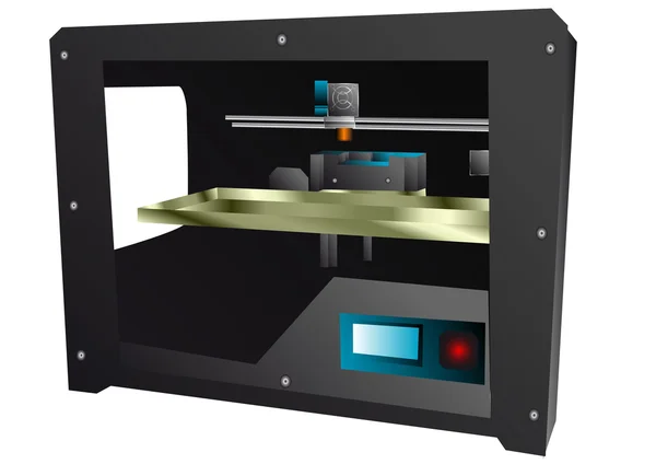 3D принтер — стоковый вектор