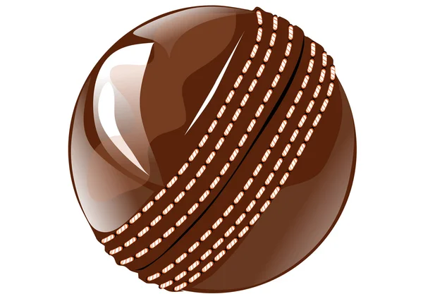 Balle de cricket — Image vectorielle