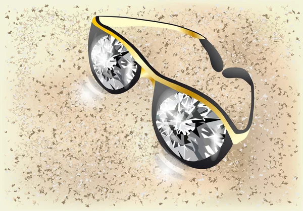 Diamond glasögon — Stock vektor
