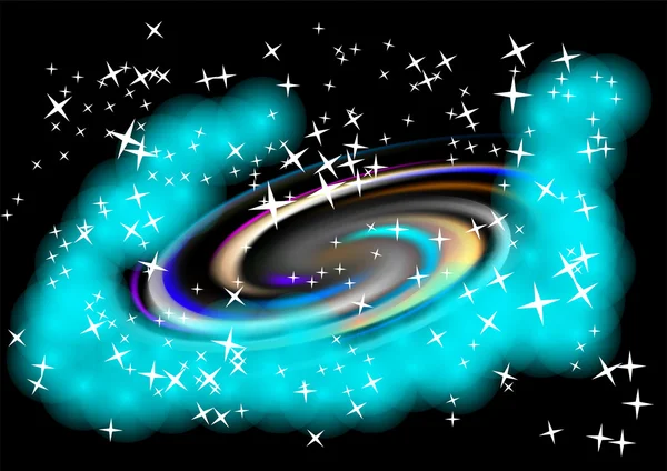 Galassia a spirale — Vettoriale Stock
