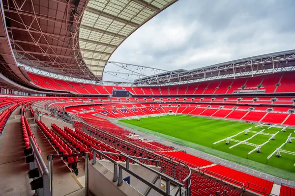 Innenaufnahme des neuen Wembley-Stadions — Stockfoto