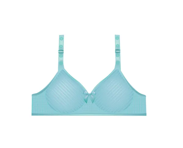 Soutien Gorge Femme Bleue Illustration Vectorielle — Image vectorielle