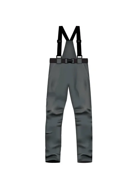 Pantalon Ski Gris Illustration Vectorielle — Image vectorielle