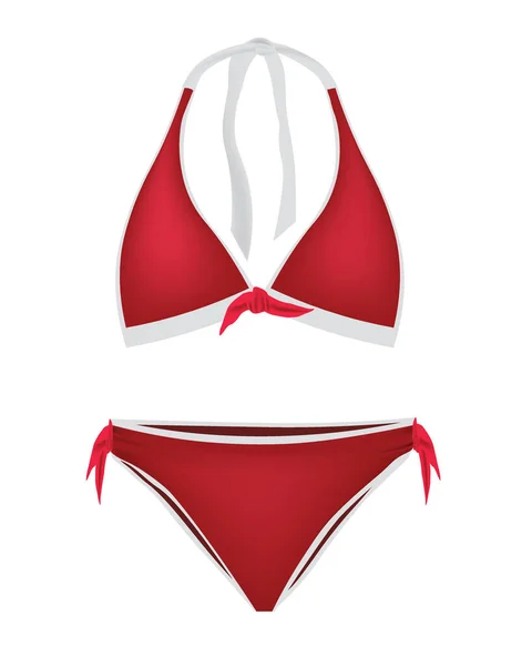 Maillot Bain Rouge Illustration Vectorielle — Image vectorielle