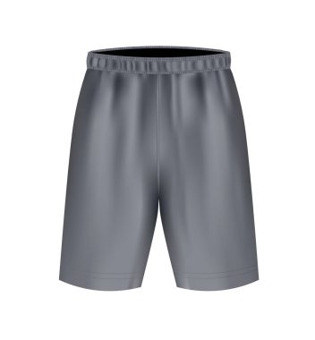 Gri erkek şortu. vektör illüstrasyonu