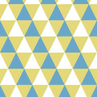 Renkli üçgenler, kusursuz desen. vektör