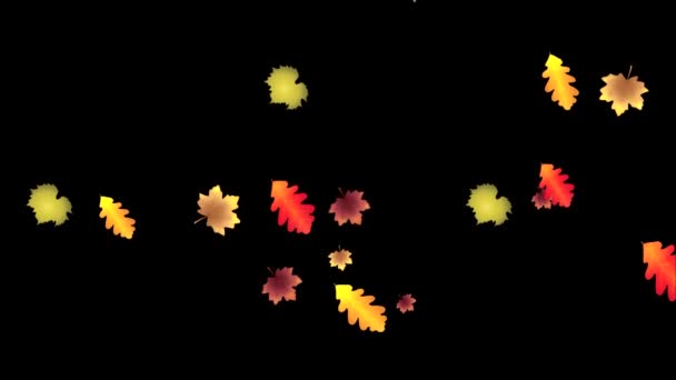 Πτώση Φύλλα Του Φθινοπώρου Κινούμενα Βίντεο — Αρχείο Βίντεο
