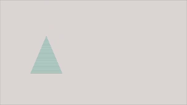 Arbre Noël Fait Triangles Colorés Animation — Video