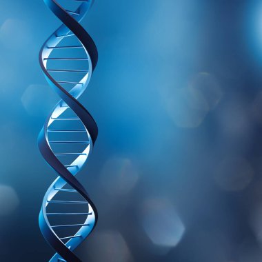 DNA sarmalının, molekülün ya da atomun yapısı, bilim ya da tıbbi arka plan için soyut atom ya da molekül yapısı, 3d illüstrasyon.