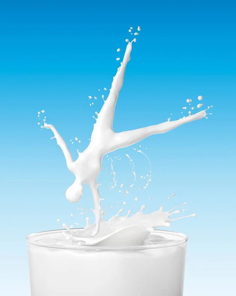운동의 형태로 우유를 — 스톡 사진