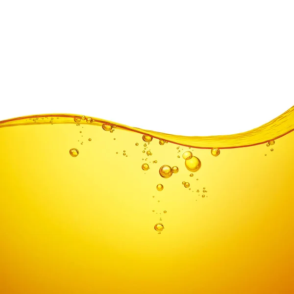 Golden Liquid Water Wave Line Juice Honey Beer Olive Oil — Stock Photo, Image