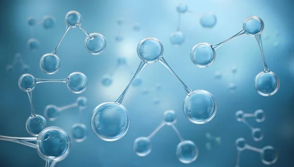 Molekül Modeli Bilim Veya Tıbbi Geçmişi Olan Bilim Arkaplanı Illüstrasyon — Stok fotoğraf