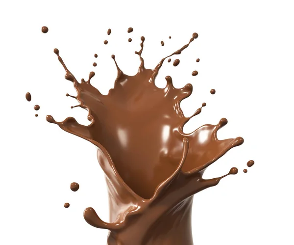 Een Scheutje Chocolade Cacao Illustratie — Stockfoto
