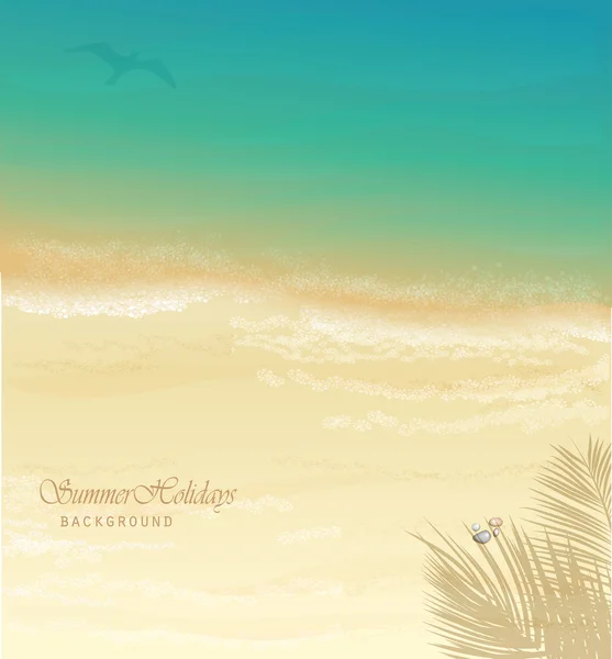 Summer Holidays Background — Stock Vector