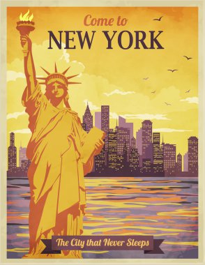 Travel to New York Poster clipart