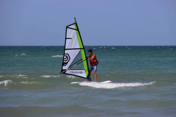 Surf Viento Verano Hay Muchos Deportes Para Hacer Mar Todo — Foto de Stock